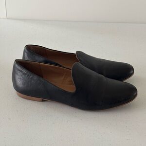 Franco Sarto Black Leather Flats